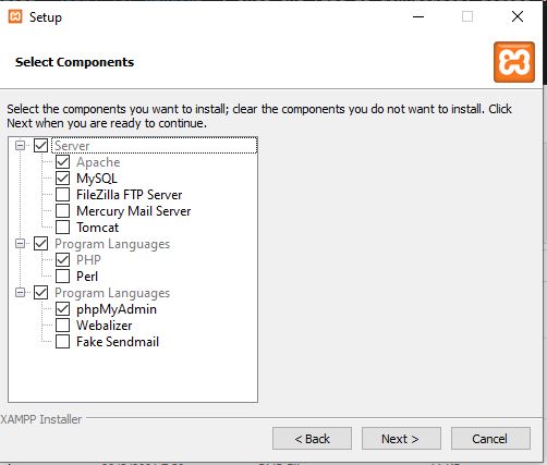 xampp setup