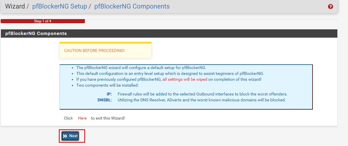 pfsense package