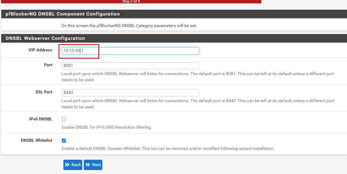 pfsense package